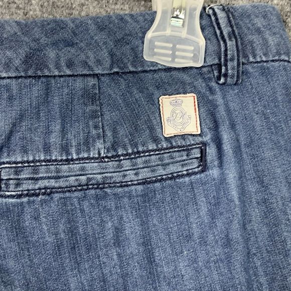 Tommy Hilfiger Light Denim Short Shorts Women Sz 6 Mid-rise Cotton - Picture 8 of 9